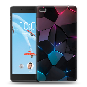 Силиконовый чехол на планшета Lenovo Tab 4 7 с принтом Геометрия неона Силиконовый чехол на планшета Lenovo Tab 4 7 с принтом Геометрия неона