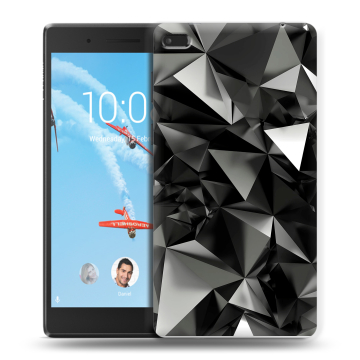 Силиконовый чехол на планшета Lenovo Tab 4 7 с принтом Черные кристаллы Силиконовый чехол на планшета Lenovo Tab 4 7 с принтом Черные кристаллы