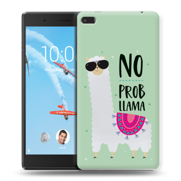 Силиконовый чехол на планшета Lenovo Tab 4 7 с принтом Лама Силиконовый чехол на планшета Lenovo Tab 4 7 с принтом Лама