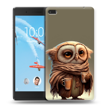 Силиконовый чехол на планшета Lenovo Tab 4 7 с принтом Сова Силиконовый чехол на планшета Lenovo Tab 4 7 с принтом Сова