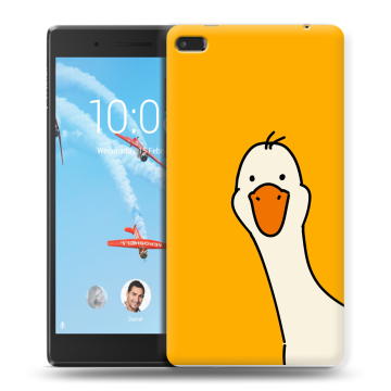 Силиконовый чехол на Lenovo Tab 4 7 с принтом Утка Силиконовый чехол на Lenovo Tab 4 7 с принтом Утка