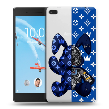 Силиконовый чехол на Lenovo Tab 4 7 с принтом Луи робот