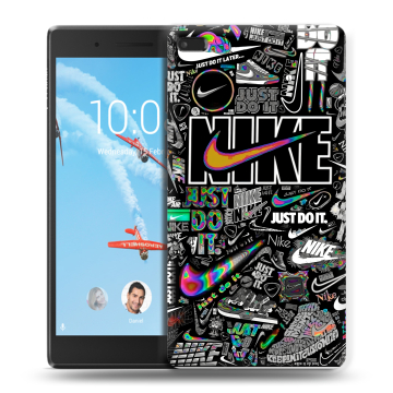 Силиконовый чехол на Lenovo Tab 4 7 с принтом Найк Силиконовый чехол на Lenovo Tab 4 7 с принтом Найк
