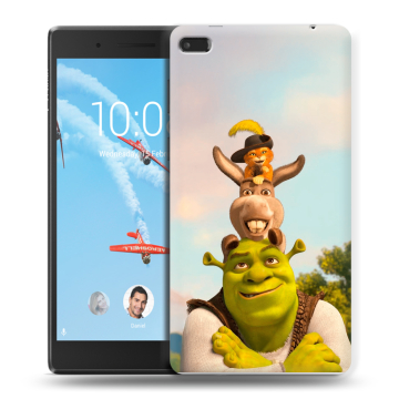 Силиконовый чехол на Lenovo Tab 4 7 с принтом Шрек Shrek