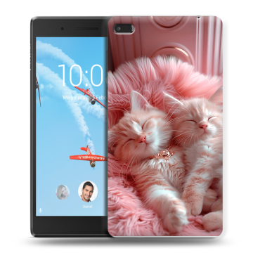 Силиконовый чехол на Lenovo Tab 4 7 с принтом котята котики Силиконовый чехол на Lenovo Tab 4 7 с принтом котята котики