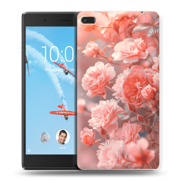 Силиконовый чехол на Lenovo Tab 4 7 с принтом Розы цветы