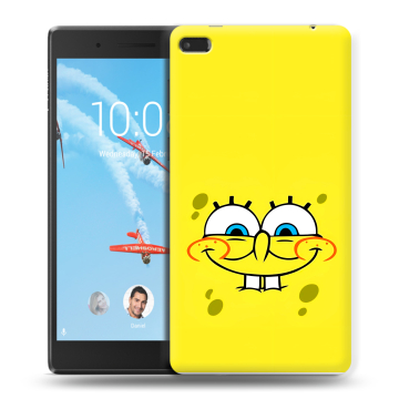 Силиконовый чехол на Lenovo Tab 4 7 с принтом спанчбоб спанч боб