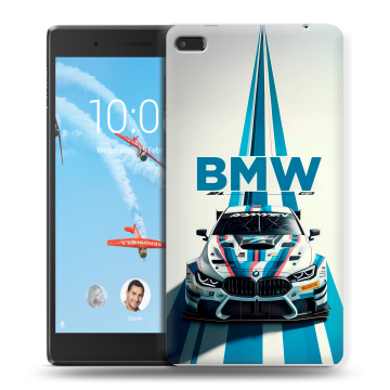 Силиконовый чехол на Lenovo Tab 4 7 с принтом БМВ BMW