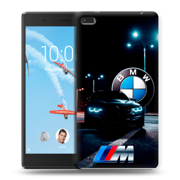 Силиконовый чехол на Lenovo Tab 4 7 с принтом БМВ BMW Силиконовый чехол на Lenovo Tab 4 7 с принтом БМВ BMW