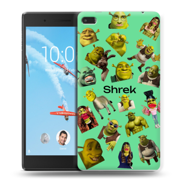 Силиконовый чехол на Lenovo Tab 4 7 с принтом Шрек Shrek