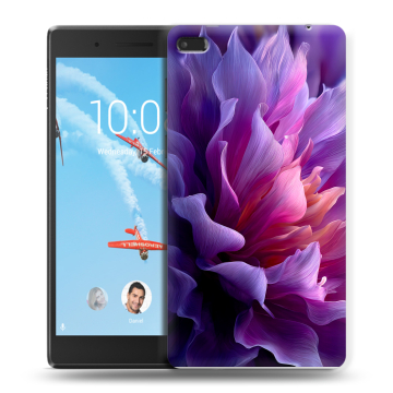 Силиконовый чехол на Lenovo Tab 4 7 с принтом женский цветы