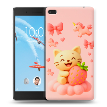 Силиконовый чехол на Lenovo Tab 4 7 с принтом для девочек