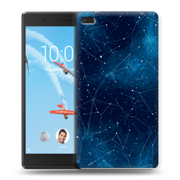 Силиконовый чехол на Lenovo Tab 4 7 с принтом Космос звезды