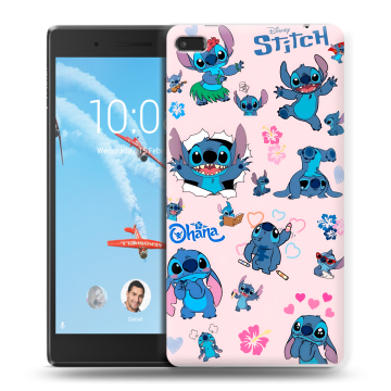Силиконовый чехол на Lenovo Tab 4 7 с принтом Лило и Стич