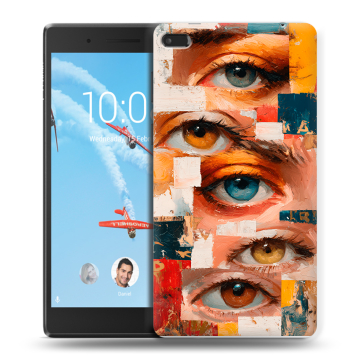 Силиконовый чехол на Lenovo Tab 4 7 с принтом Модный принт
