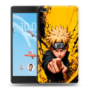 Силиконовый чехол на Lenovo Tab 4 7 с принтом Naruto Наруто