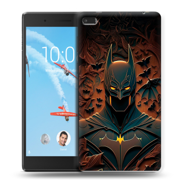 Силиконовый чехол на Lenovo Tab 4 7 с принтом Batman Бэтмен