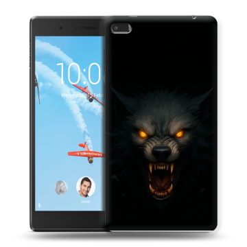 Силиконовый чехол на Lenovo Tab 4 7 с принтом Волк
