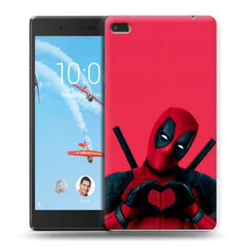 Силиконовый чехол на Lenovo Tab 4 7 с принтом Дедпул Deadpool Силиконовый чехол на Lenovo Tab 4 7 с принтом Дедпул Deadpool