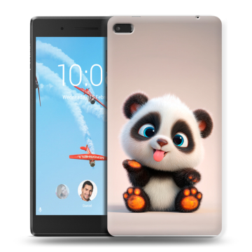 Силиконовый чехол на Lenovo Tab 4 7 с принтом милая панда