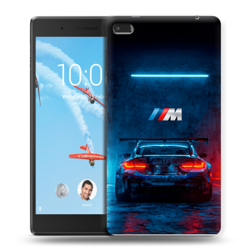 Силиконовый чехол на Lenovo Tab 4 7 с принтом BMW БМВ
