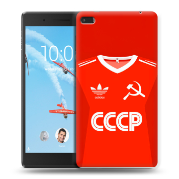 Силиконовый чехол на Lenovo Tab 4 7 с принтом Флаг Герб СССР Силиконовый чехол на Lenovo Tab 4 7 с принтом Флаг Герб СССР