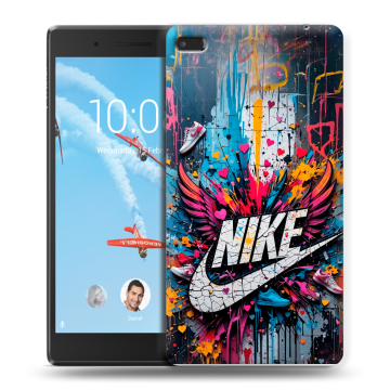 Силиконовый чехол на Lenovo Tab 4 7 с принтом Nike Найк Силиконовый чехол на Lenovo Tab 4 7 с принтом Nike Найк
