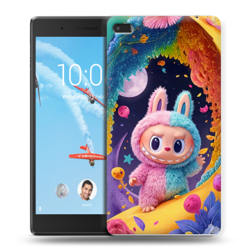 Силиконовый чехол на Lenovo Tab 4 7 с принтом Labubu Лабубу Силиконовый чехол на Lenovo Tab 4 7 с принтом Labubu Лабубу
