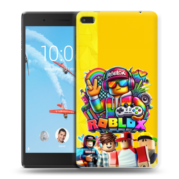 Силиконовый чехол на Lenovo Tab 4 7 с принтом Roblox Роблокс