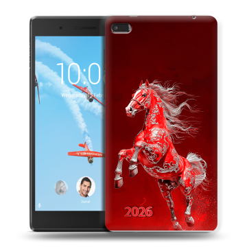 Силиконовый чехол на Lenovo Tab 4 7 с принтом Новый год Силиконовый чехол на Lenovo Tab 4 7 с принтом Новый год