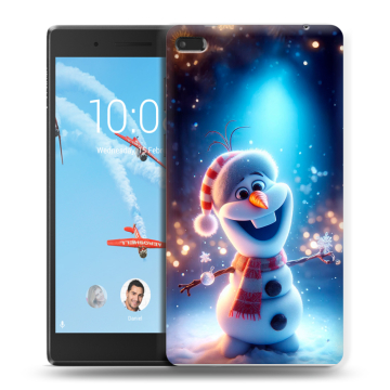 Силиконовый чехол на Lenovo Tab 4 7 с принтом Новый год Силиконовый чехол на Lenovo Tab 4 7 с принтом Новый год
