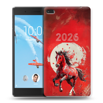 Силиконовый чехол на Lenovo Tab 4 7 с принтом Новый год Силиконовый чехол на Lenovo Tab 4 7 с принтом Новый год