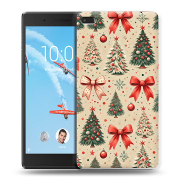 Силиконовый чехол на Lenovo Tab 4 7 с принтом Новый год Силиконовый чехол на Lenovo Tab 4 7 с принтом Новый год