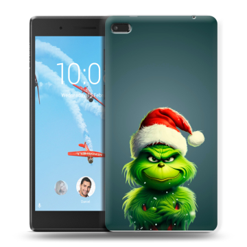Силиконовый чехол на Lenovo Tab 4 7 с принтом Новый год