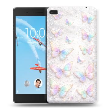 Силиконовый чехол на Lenovo Tab 4 7 с принтом женский