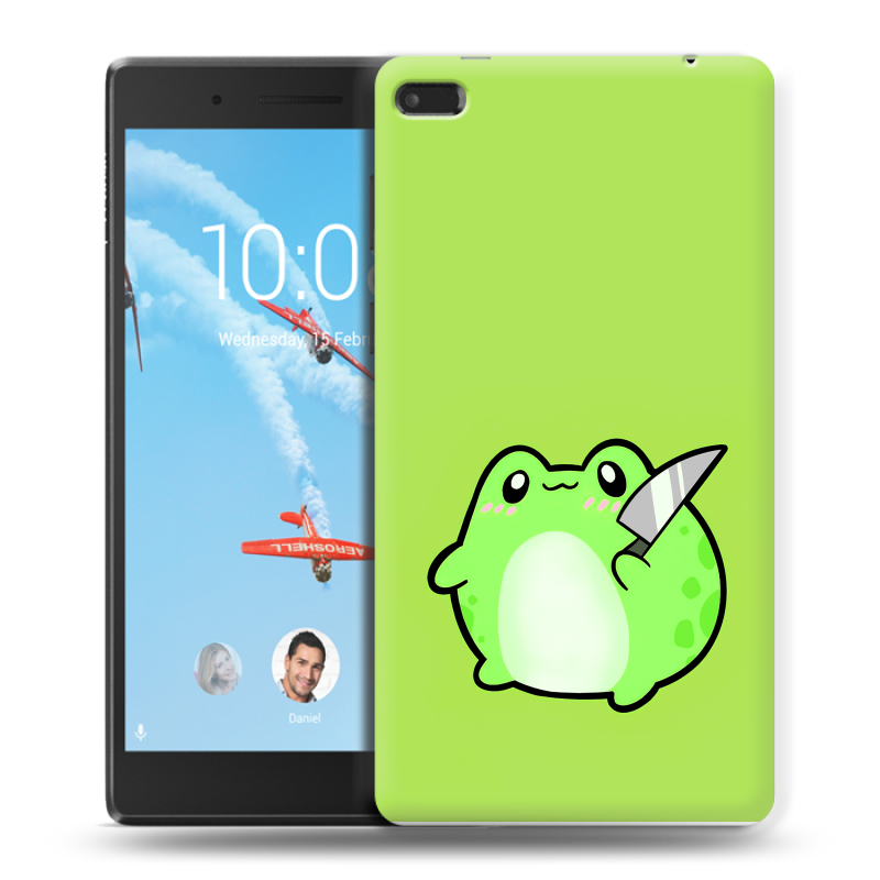 Силиконовый чехол на Lenovo Tab 4 7 с принтом Лягушенок Силиконовый чехол на Lenovo Tab 4 7 с принтом Лягушенок
