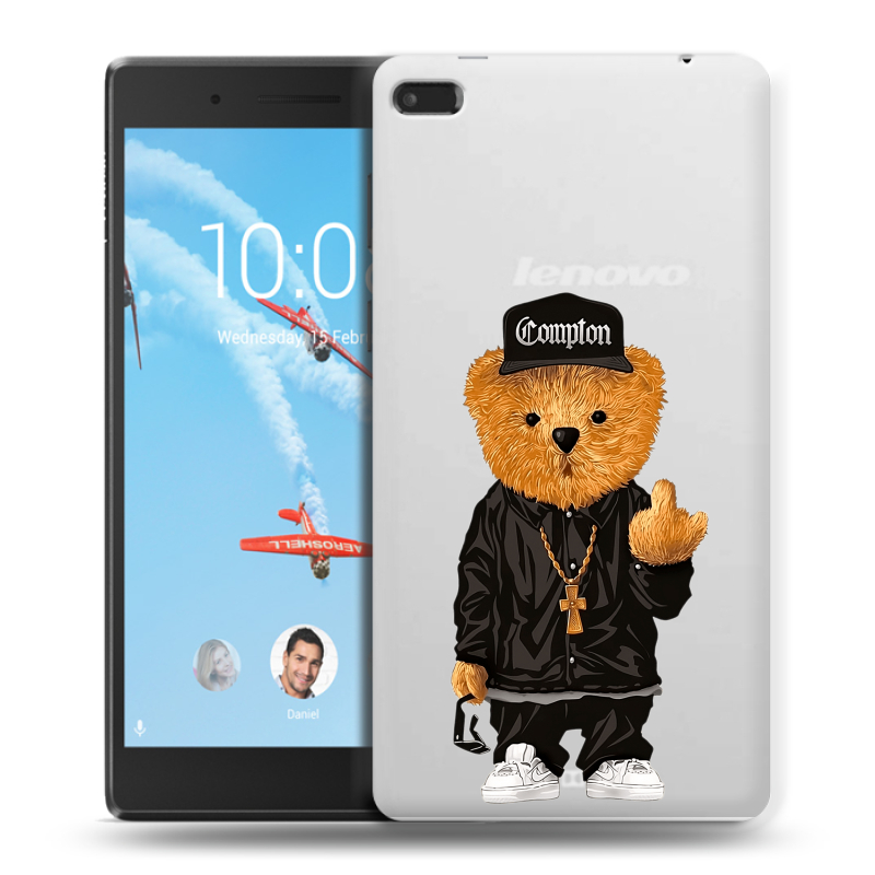 Силиконовый чехол на Lenovo Tab 4 7 с принтом Мишка Силиконовый чехол на Lenovo Tab 4 7 с принтом Мишка
