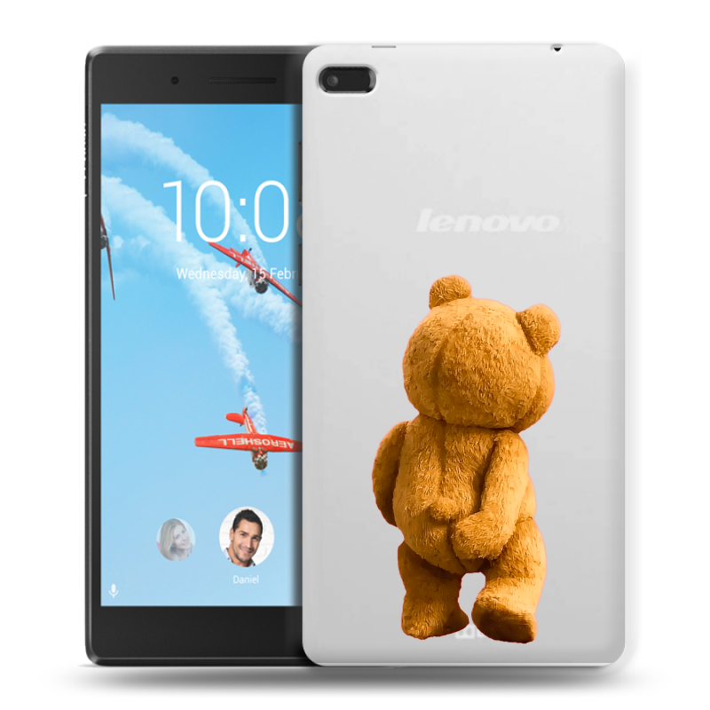 Силиконовый чехол на Lenovo Tab 4 7 с принтом Медведь Силиконовый чехол на Lenovo Tab 4 7 с принтом Медведь