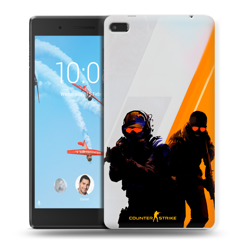 Силиконовый чехол на Lenovo Tab 4 7 с принтом Контер страйк Counter strike Силиконовый чехол на Lenovo Tab 4 7 с принтом Контер страйк Counter strike