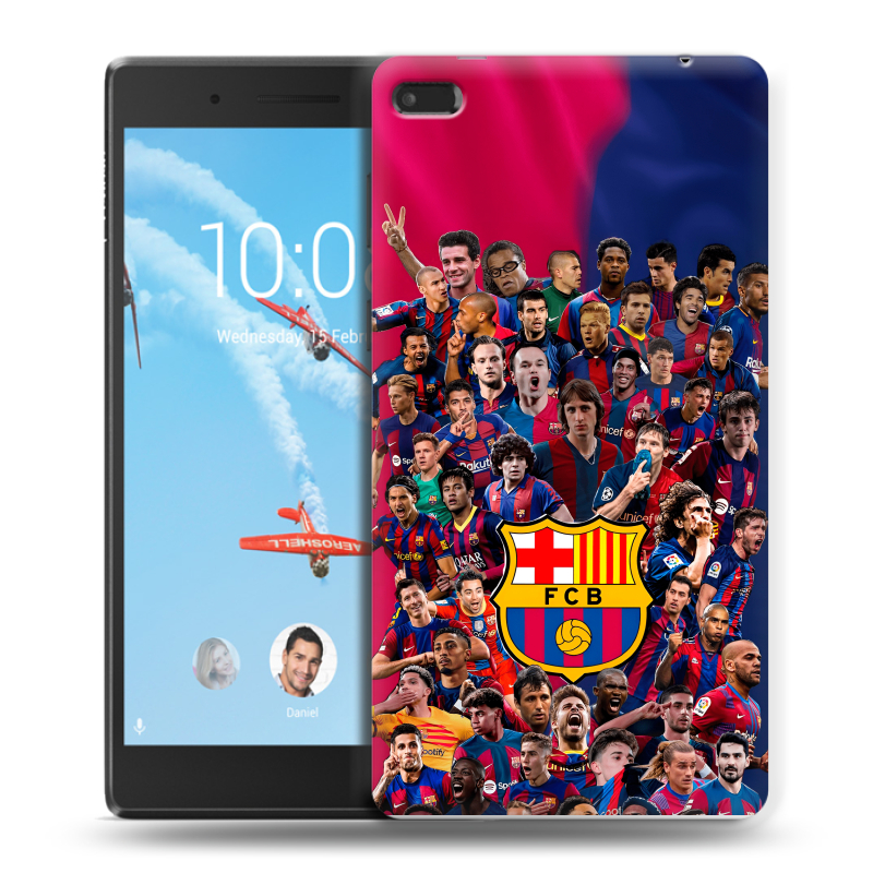 Силиконовый чехол на Lenovo Tab 4 7 с принтом Барселона Barcelona Силиконовый чехол на Lenovo Tab 4 7 с принтом Барселона Barcelona