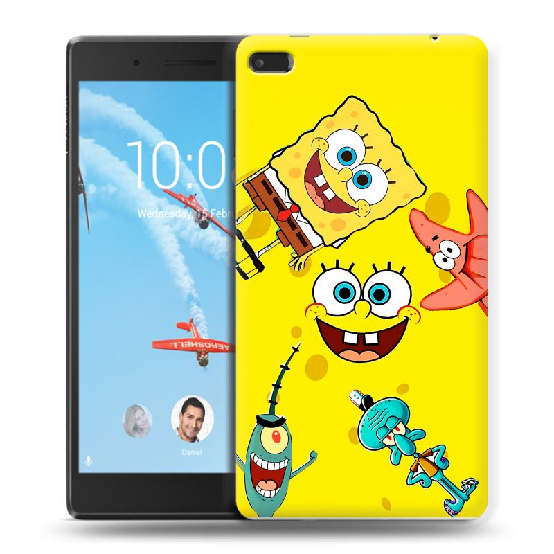 Силиконовый чехол на Lenovo Tab 4 7 с принтом Спанч боб Спанчбоб Силиконовый чехол на Lenovo Tab 4 7 с принтом Спанч боб Спанчбоб