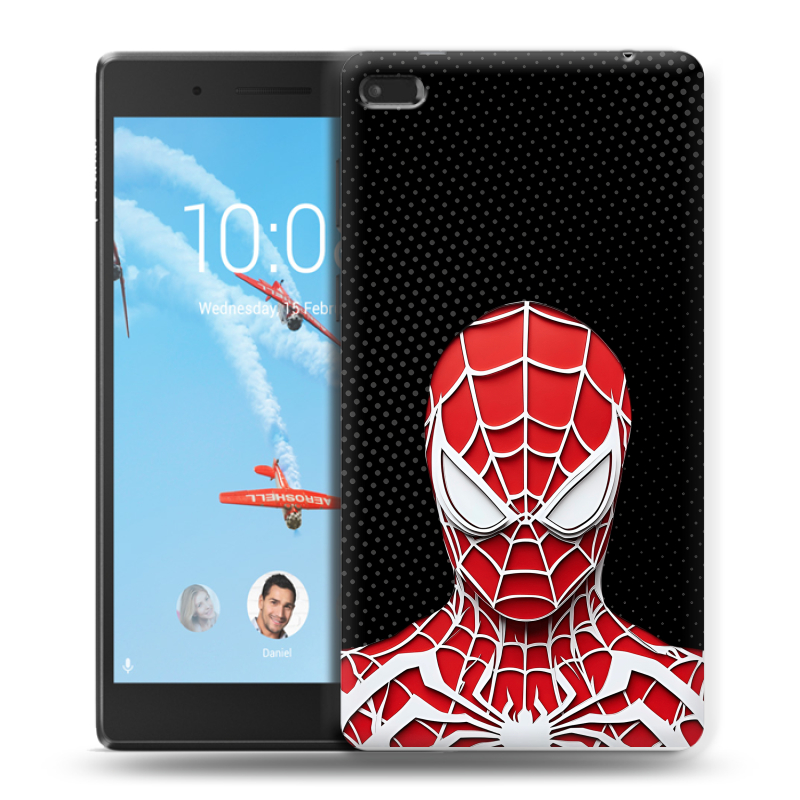 Силиконовый чехол на Lenovo Tab 4 7 с принтом человек паук spiderman Силиконовый чехол на Lenovo Tab 4 7 с принтом человек паук spiderman