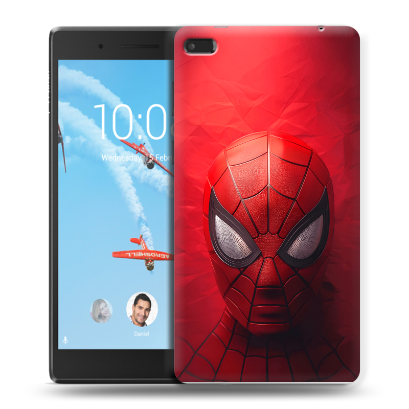 Силиконовый чехол на Lenovo Tab 4 7 с принтом Spiderman Человек паук Силиконовый чехол на Lenovo Tab 4 7 с принтом Spiderman Человек паук