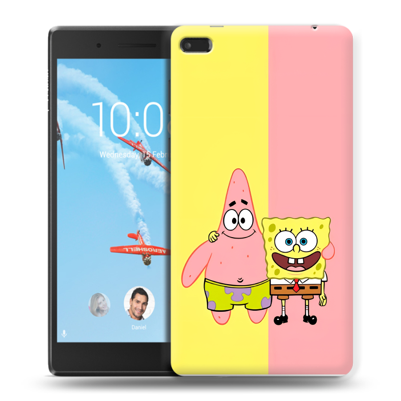 Силиконовый чехол на Lenovo Tab 4 7 с принтом Спанч боб Спанчбоб Силиконовый чехол на Lenovo Tab 4 7 с принтом Спанч боб Спанчбоб