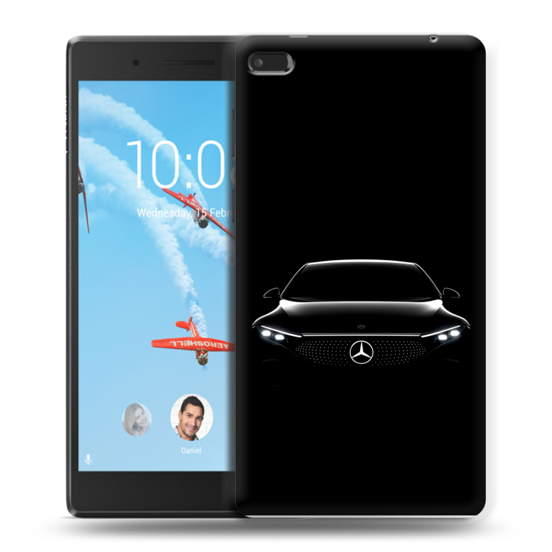 Силиконовый чехол на Lenovo Tab 4 7 с принтом Mercedes Мерседес Силиконовый чехол на Lenovo Tab 4 7 с принтом Mercedes Мерседес
