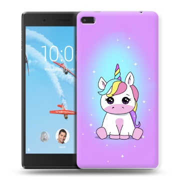 Силиконовый чехол на планшета Lenovo Tab 4 7 Essential с принтом Единорог Силиконовый чехол на планшета Lenovo Tab 4 7 Essential с принтом Единорог