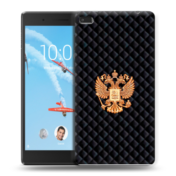 Силиконовый чехол на Lenovo Tab 4 7 Essential с принтом Герб России принт