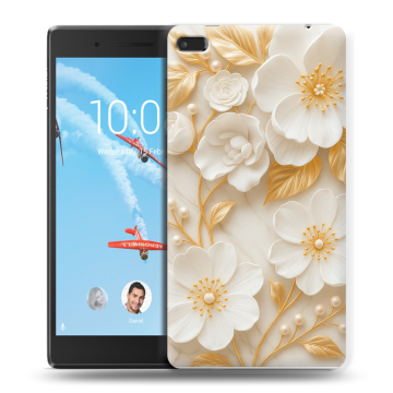 Силиконовый чехол на Lenovo Tab 4 7 Essential с принтом Цветы
