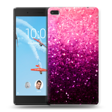 Силиконовый чехол на Lenovo Tab 4 7 Essential с принтом Блестки Силиконовый чехол на Lenovo Tab 4 7 Essential с принтом Блестки