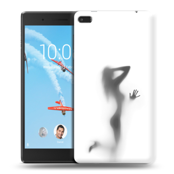 Силиконовый чехол на Lenovo Tab 4 7 Essential с принтом Силуэт